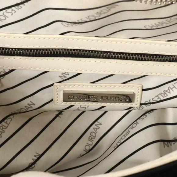 Charles Jourdan Paris Quilted Leather Two-Tone Satchel – NWOT w/ Dust Bag - Picture 5 of 14